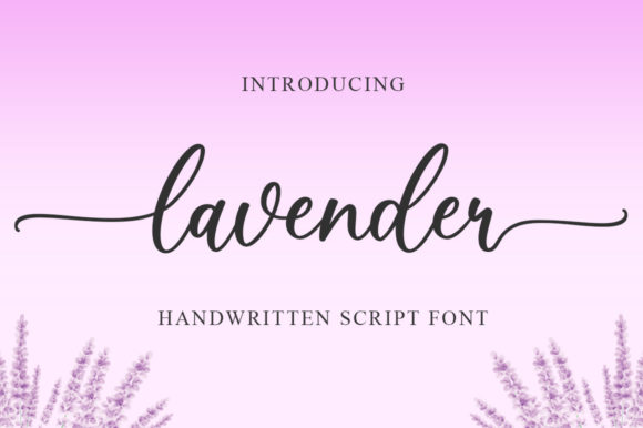 Lavender Font Poster 1