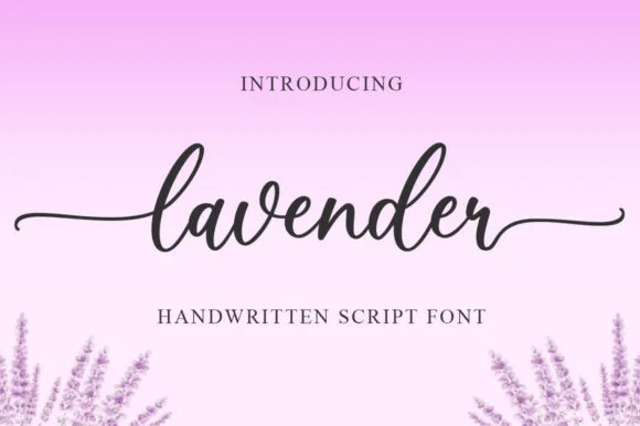 Lavender Font Poster 1