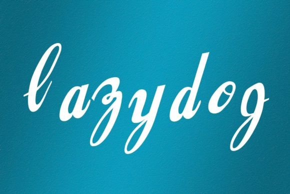 Lazydog Font Poster 1