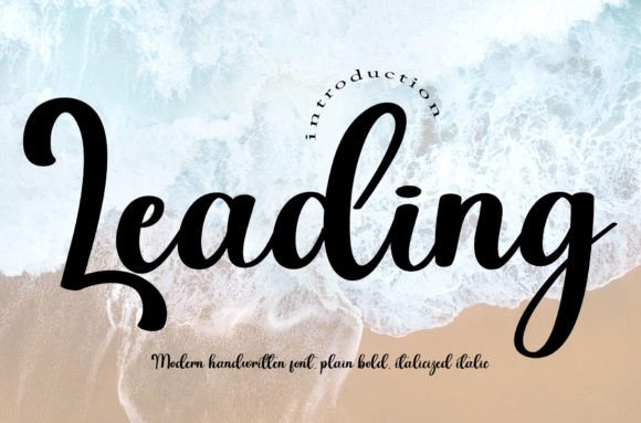 Leading Font Poster 1