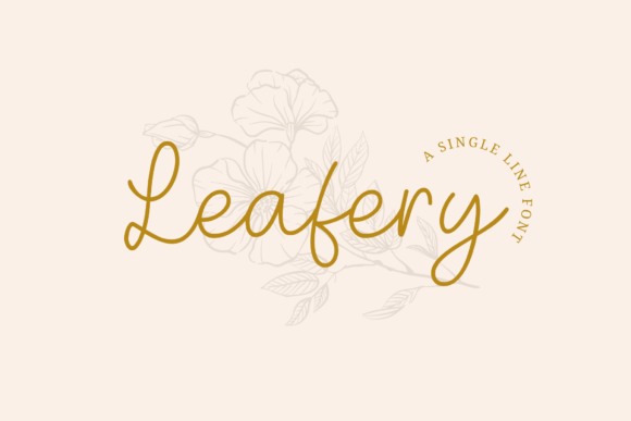 Leafery Font Poster 1
