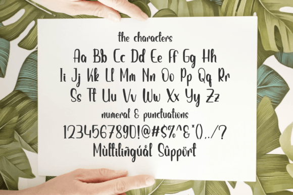 Leafydante Font Poster 8