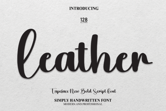 Leather Font Poster 1