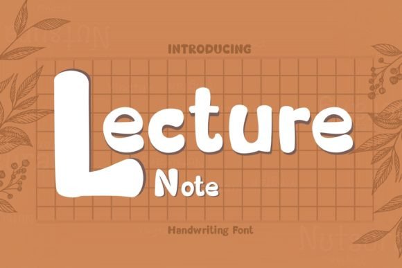 Lecture Note Font