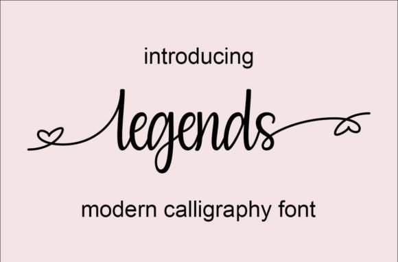 Legends Font Poster 1