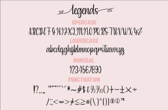 Legends Font Poster 4