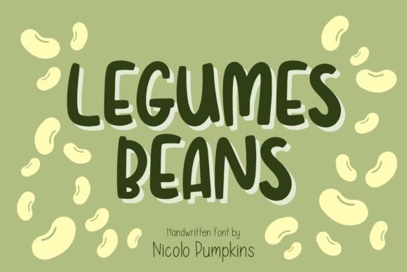 Legumes Beans Font Poster 1