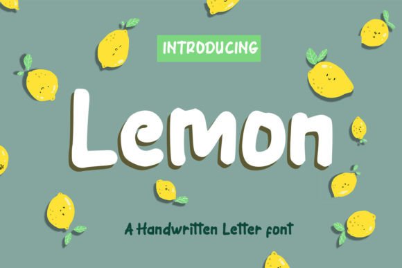 Lemon Font Poster 1