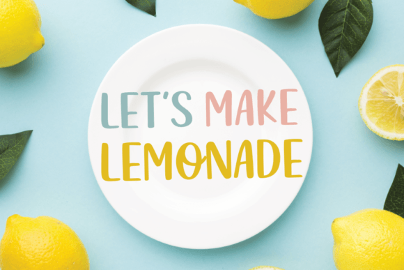 Lemon Bright Font Poster 3