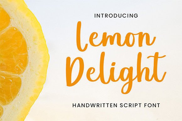 Lemon Delight Font Poster 1