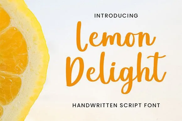 Lemon Delight Font Poster 1