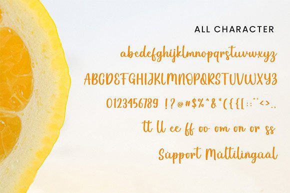 Lemon Delight Font Poster 4