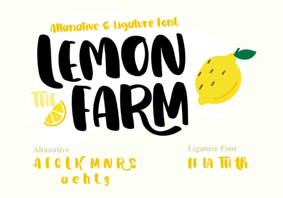 Lemon Farm Font Poster 8