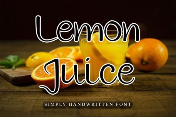 Lemon Juice Font Poster 1