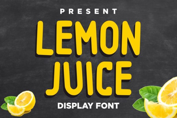 Lemon Juice Font Poster 1