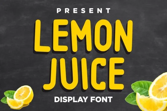 Lemon Juice Font Lemon Juice Font Poster 1