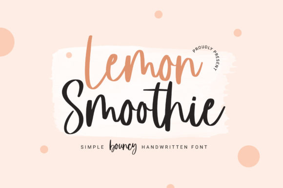 Lemon Smoothie Font Poster 1