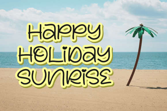 Lemon Sunrise Font Poster 11