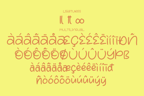 Lemon Sunrise Font Poster 14