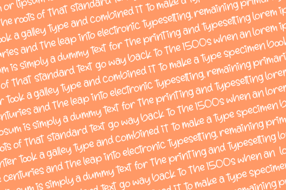Lemon Sunrise Font Poster 8