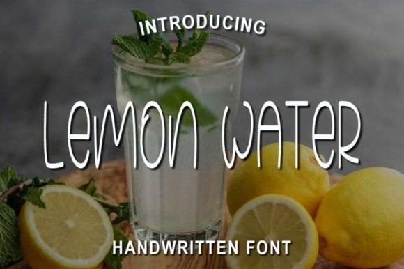 Lemon Water Font Poster 1