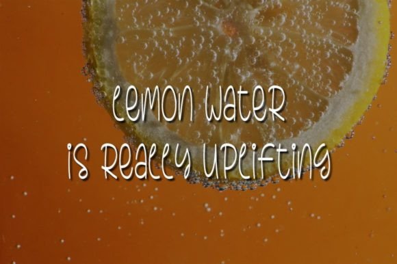Lemon Water Font Poster 3