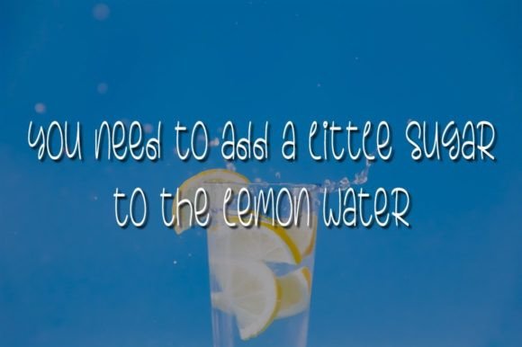 Lemon Water Font Poster 4