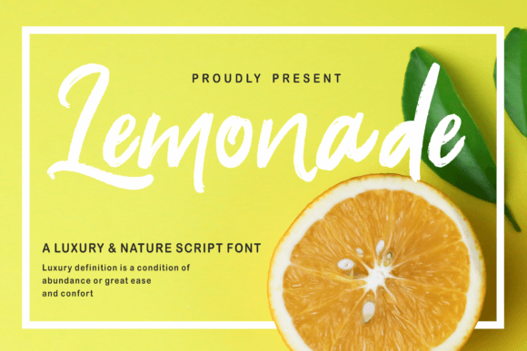Lemonade Font Poster 1