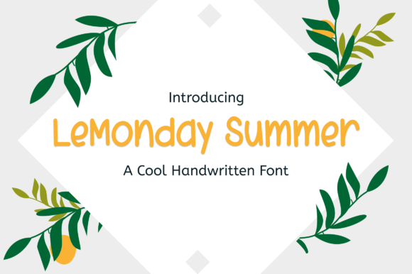 Lemonday Summer Font Poster 1