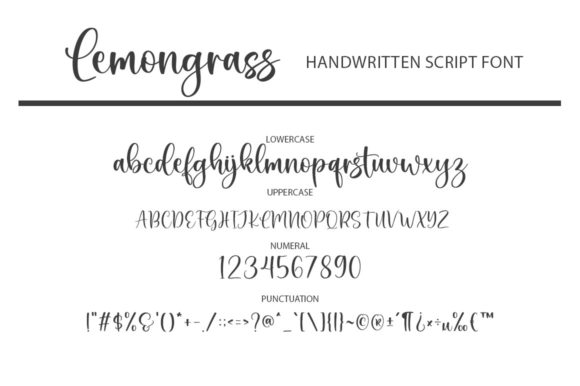 Lemongrass Font Poster 5
