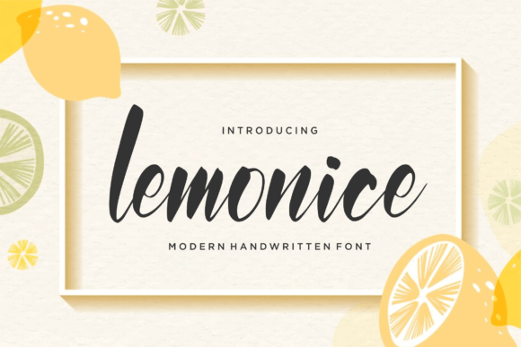 Lemonice Font Poster 1