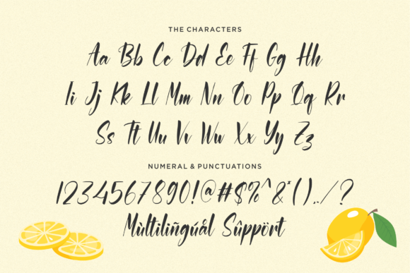 Lemonice Font Poster 8