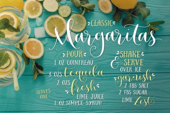 Lemons Mangos Sunshine Font Poster 4