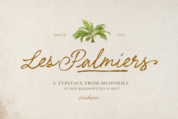 Les Palmiers Font Poster 1