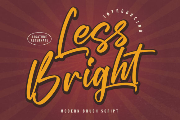 Less Bright Font Poster 1