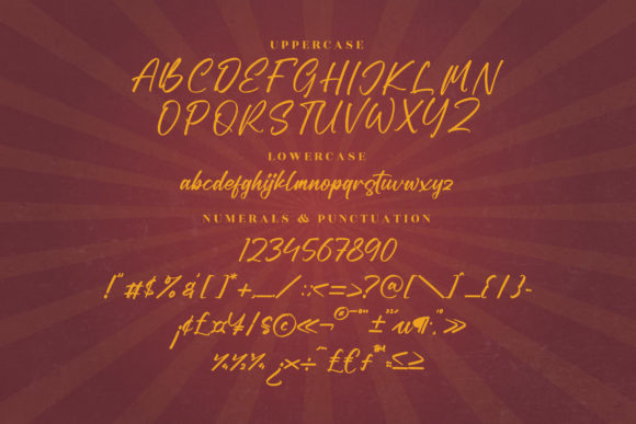 Less Bright Font Poster 12