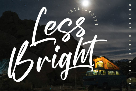 Less Bright Font Poster 15