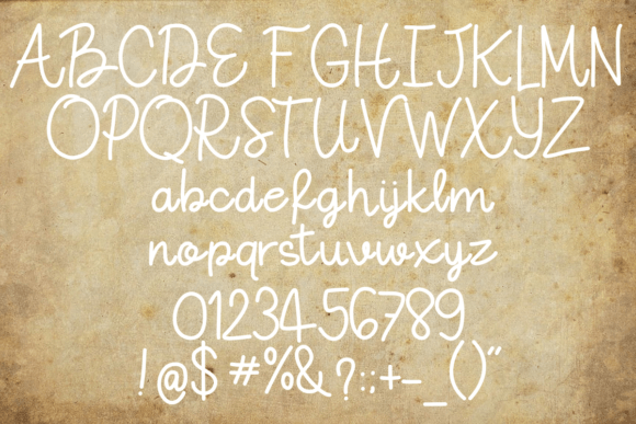 Letter Font Poster 5