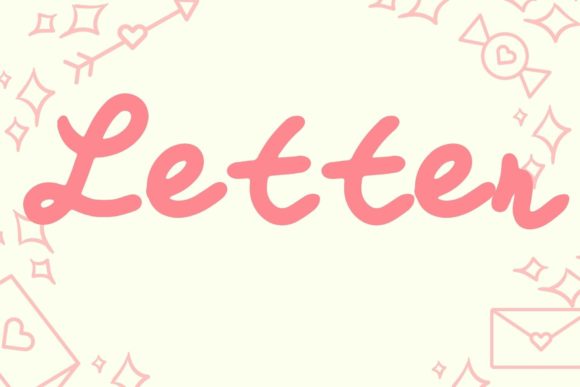 Letter Font Poster 1