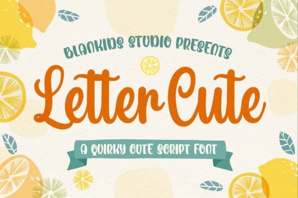 Letter Cute Font Poster 1