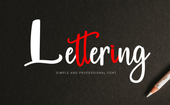 Lettering Font Poster 1