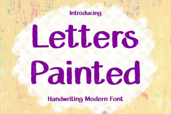 Letters Painted Font Poster 1