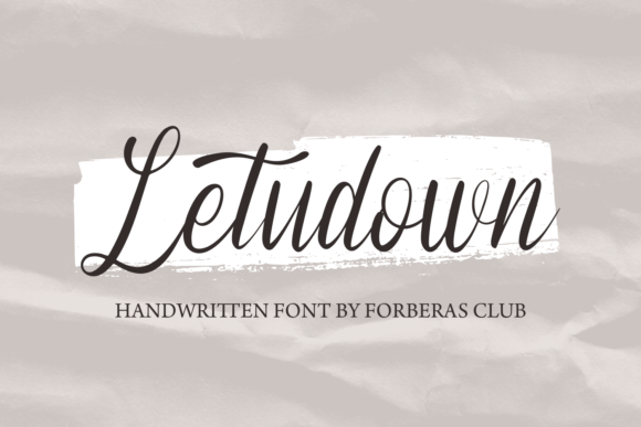 Letudown Font Poster 1