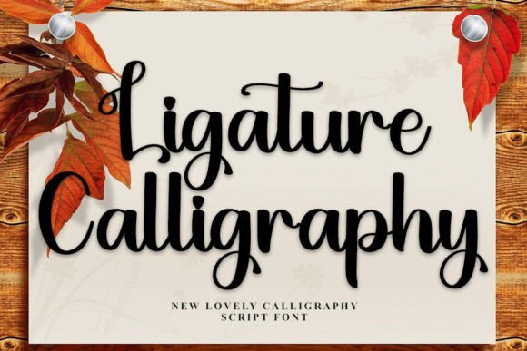 Ligature of Calligraphy Font