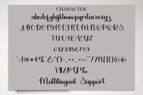 Ligature of Calligraphy Font Poster 6
