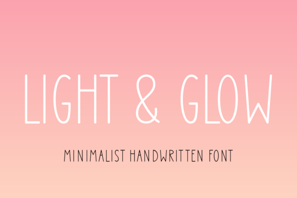 Light Glow Font Poster 1