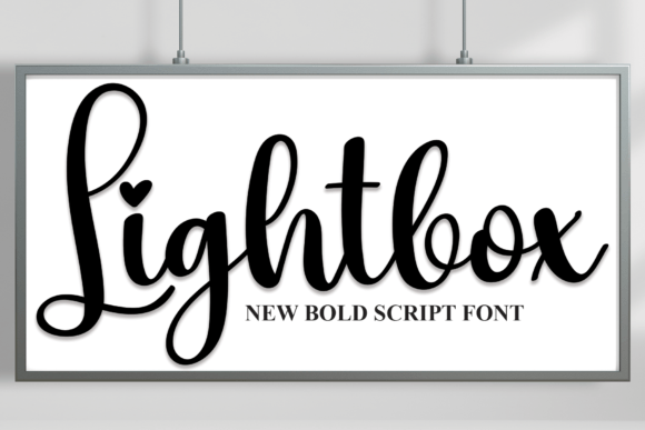 Lightbox Font Poster 1