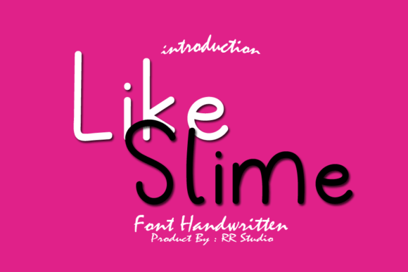 Like Slime Font Poster 1