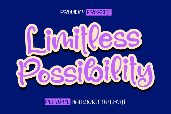 Limitless Possibility Font Poster 1