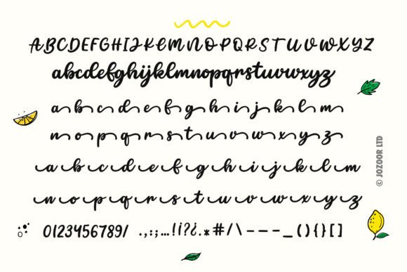 Limon Mint Font Poster 8